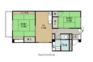 メゾンリバーサイド【B-3号室】の間取り