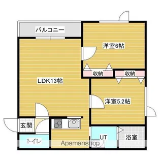 MSシャンティ【2階】の間取り