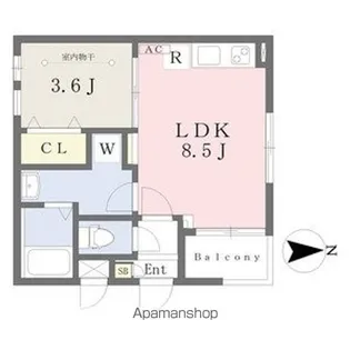 SWISH GARDEN【2階】の間取り