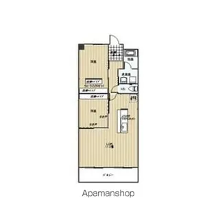 ベルハイツ司【1階】の間取り