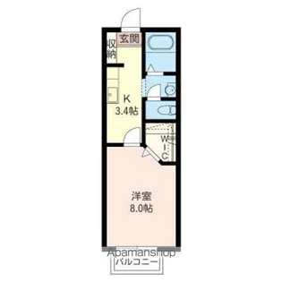 シャーメゾンK&T【202号室】の間取り