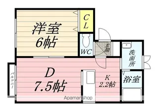 コスモN38【202号室】の間取り