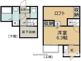 CB川越 フーガ【2階】の間取り