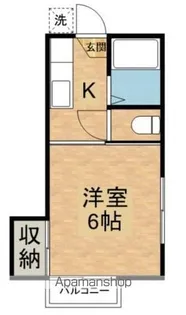 斉藤コーポ【1号室】の間取り