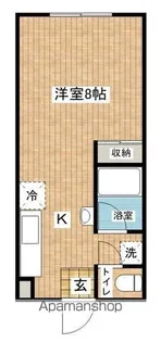 アイリス和賀【1-7号室】の間取り