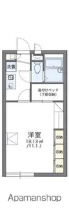 レオパレスユアサ【2階】の間取り