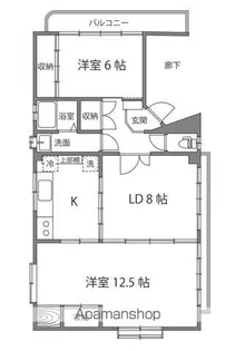 東京都新宿区山吹町【マンション】の間取り