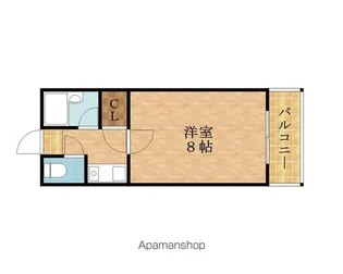 モリビル京橋【817.号室】の間取り