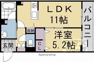 シャーメゾン マーサ東山【302号室】の間取り