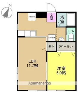 レイディアント【1階】の間取り