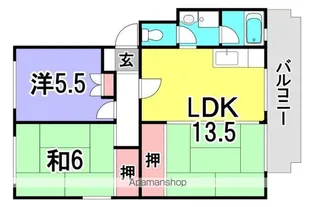 第2仁井田マンション【3階】の間取り