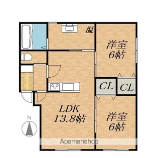 フォレスト15【1階】の間取り