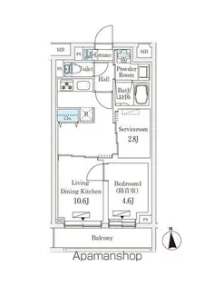 東京都練馬区桜台3丁目【マンション】の間取り