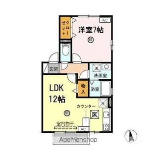 グランモアM【1階】の間取り