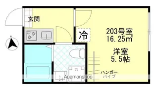 コンフォート東四ツ木【2階】の間取り