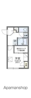 レオパレスパークサイド比治山【2階】の間取り