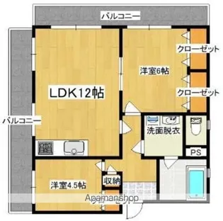 大産長丘ビル【4階】の間取り