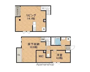 Y’Sスクエア大牟田南【101号室】の間取り