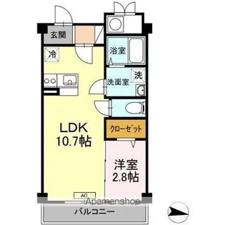 カーサ ヴィオラ【3階】の間取り