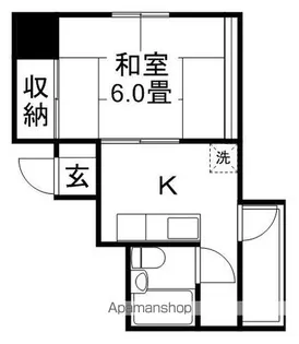 クーフナガノ【6階】の間取り