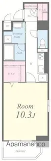 メグリオ住吉【3階】の間取り