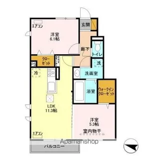サンフローラ【1階】の間取り