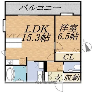 SーFORT中島公園【14階】の間取り