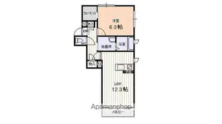 PROUD22【1階】の間取り