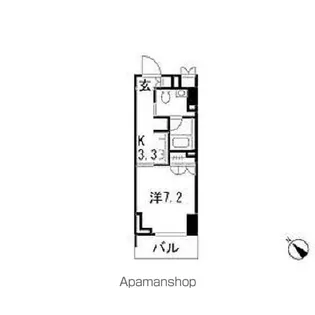 レジディア渋谷【10階】の間取り