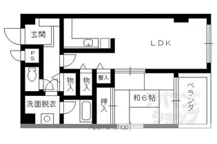 レトロマンションIII【501号室】の間取り