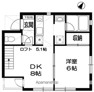 MAISON DE BLEU【2階】の間取り