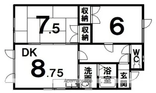 メゾン小間【2階】の間取り