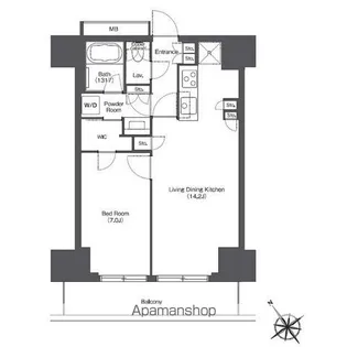 東京ポートシティ竹芝レジデンスタワー【15階】の間取り