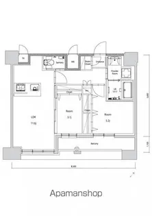 エンクレスト空港前【14階】の間取り