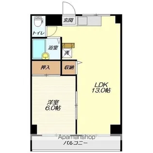 宮ハウスⅠ【102号室】の間取り