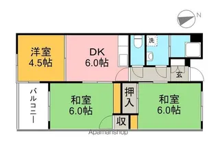 コーポ山下【5階】の間取り