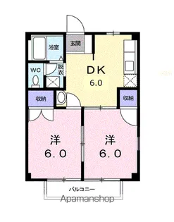美恵乃ハイム【1階】の間取り