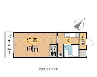 ヒオレ八王子【201号室】の間取り