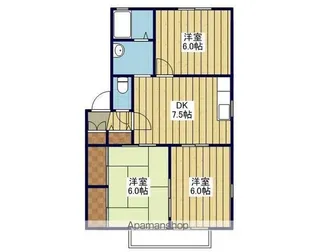 ディアスM C棟【101号室】の間取り