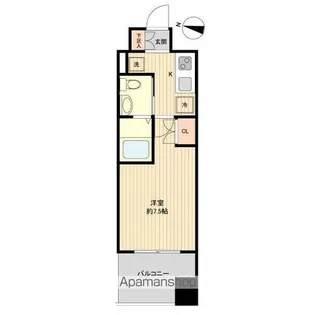 レジディア仙台上杉【8階】の間取り