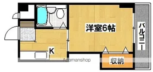 ドリームコート住吉大社【601号室】の間取り
