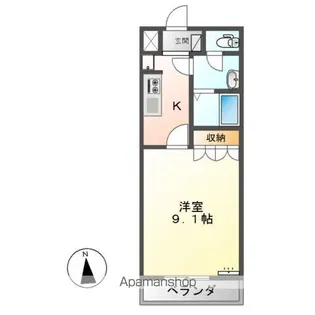 E・SHALIMAR(イーストシャリマール)【1階】の間取り