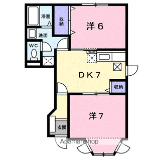 ウィスタリア【1階】の間取り
