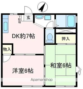 ウィステリア狭山【1階】の間取り