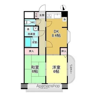 アローマ350【101号室】の間取り