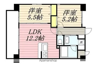 ホワイトアゲート博多【6階】の間取り