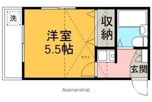 ブラウン第3【2階】の間取り