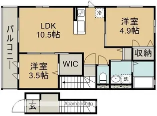 エスポワールハイム【2階】の間取り
