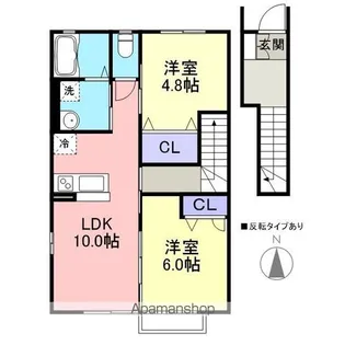 サン・レジデンスⅢ【2階】の間取り