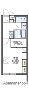 レオパレスボヌール【3階】の間取り
